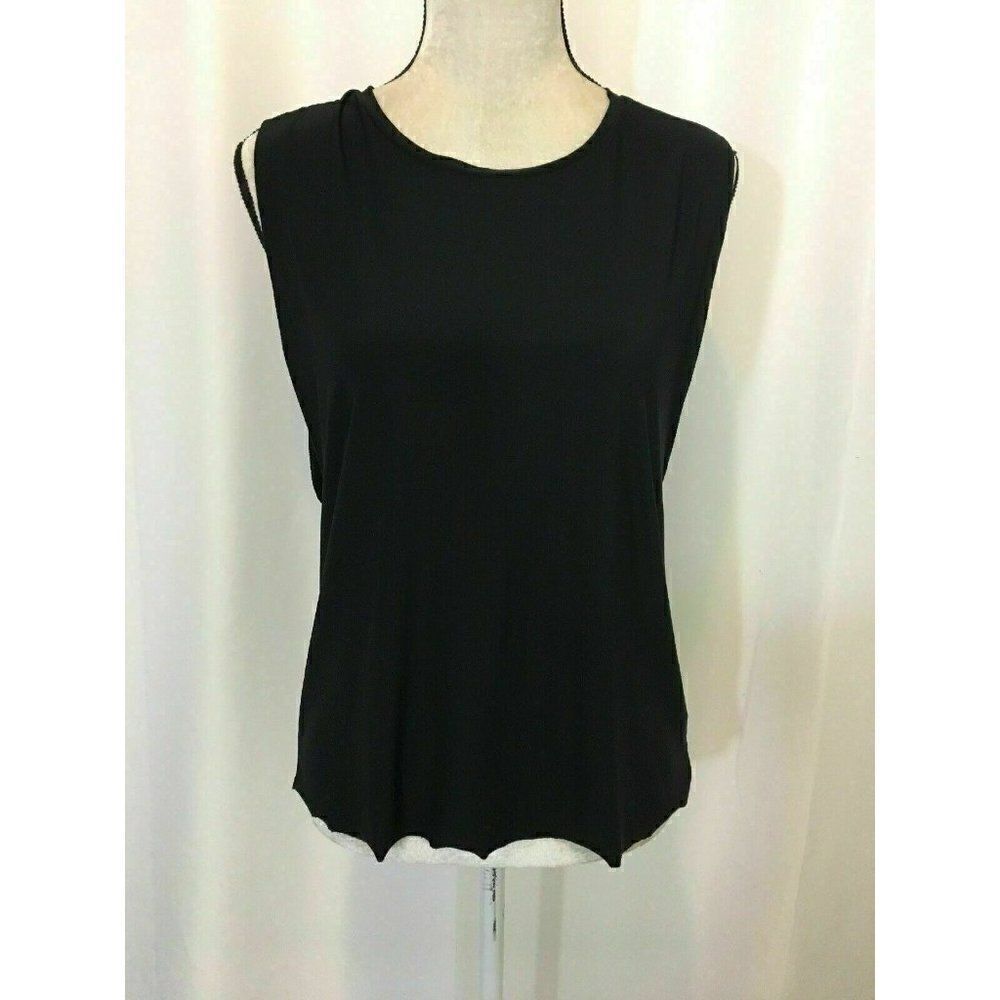 Onzie Womens Solid Black Tank Top Xs Small Medium